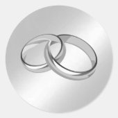 Eheringe Runder Aufkleber (Vorderseite)
