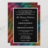 Ehescheidete Eltern Rainbow-Hochzeiten Einladung (Vorne/Hinten)