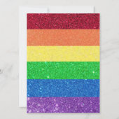 Ehescheidete Eltern Rainbow-Hochzeiten Einladung (Rückseite)