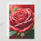 Ehescheidete Rote Rosen Hochzeitsfeiern Einladung (Rückseite)