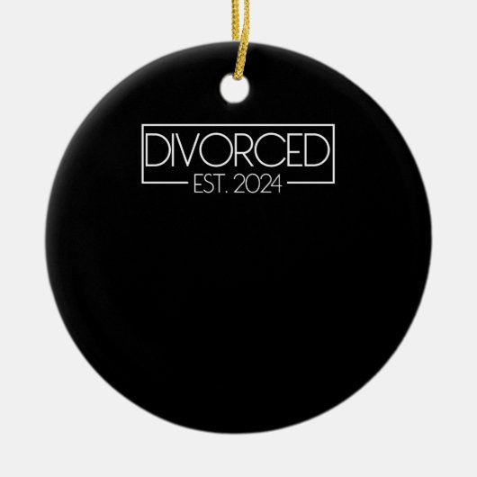 Ehescheidung 2024 Schließlich Scheidung scheiden F Keramik Ornament (Vorne)