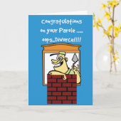 Ehescheidungsklausel Karte (Gelbe Blume)