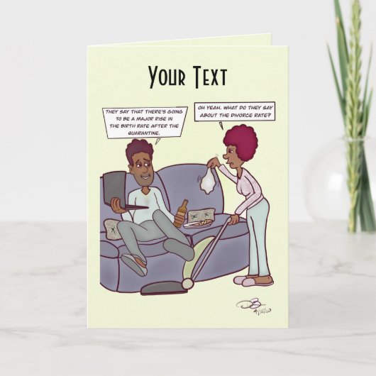 Ehescheidungsquote Faltkarte Karte (Vorderseite)