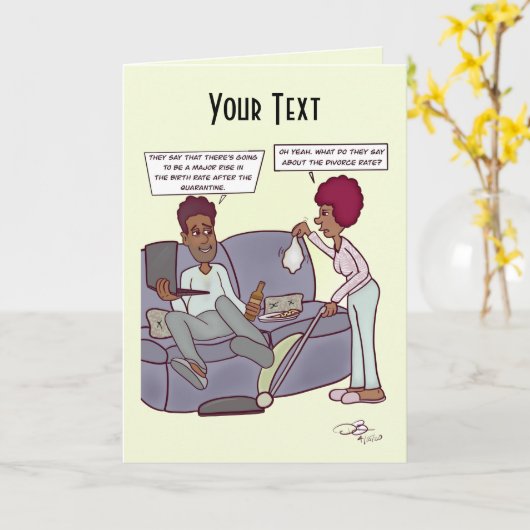 Ehescheidungsquote Faltkarte Karte (Gelbe Blume)