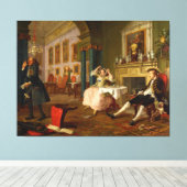 Eheschließung A-la-Mode: 2, The Tête à Tête (c1743 Leinwanddruck (Insitu (Holzboden))