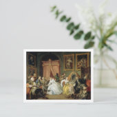 Eheschließung a la Mode: IV, Die Toilette, c.1743  Postkarte (Stehend Vorderseite)