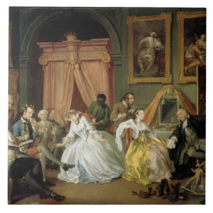 Eheschließung a la Mode: IV, Toilette, c.1743 (Ö Fliese