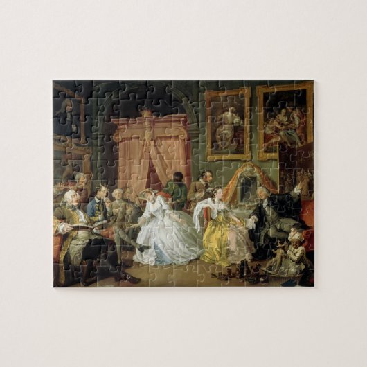 Eheschließung a la Mode: IV, Toilette, c.1743 (Öl Puzzle (Horizontal)