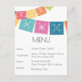 Eheschließung - Boda - Hochzeit Papel Picado UAWG Postkarte (Vorderseite)