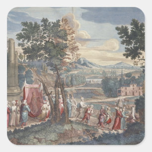 Eheschließung der Türkei, 1712-13 Quadratischer Aufkleber