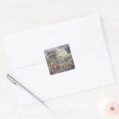 Eheschließung der Türkei, 1712-13 Quadratischer Aufkleber (Umschlag)