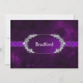 Eheschließung - Einladung - Lila (Vorderseite)