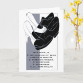 Eheschließung mit Hochzeitkarte I Karte (Gelbe Blume)