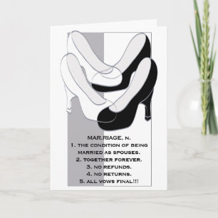 Eheschließung mit Hochzeitkarte II Karte