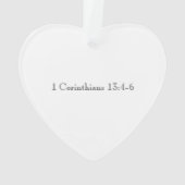 Eheschließung MR&MRS. NAMENDATUM VERSE Liebe Sake  Ornament (Rückseite)