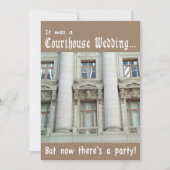 Eheschließung nach Hochzeit Einladung (Vorderseite)