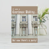 Eheschließung nach Hochzeit Einladung (Stehend Vorderseite)