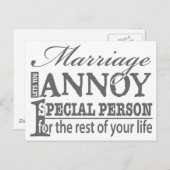 Eheschließung Postkarte (Vorne/Hinten)