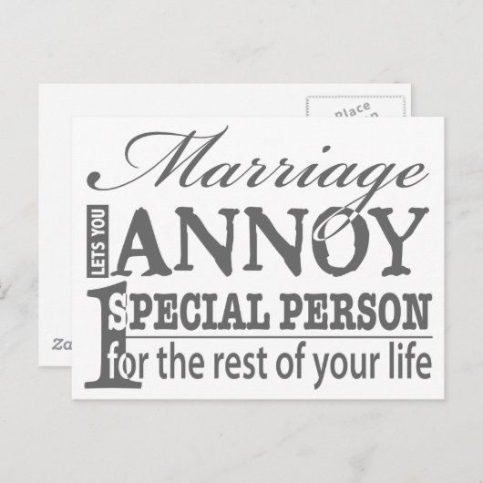 Eheschließung Postkarte (Vorne/Hinten)