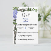 Eheschließung RSVP Karte (Stehend Vorderseite)