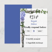 Eheschließung RSVP Karte (Vorne/Hinten)