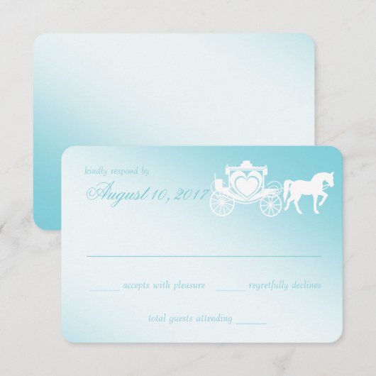 Eheschließung RSVP Karte (Vorne/Hinten)