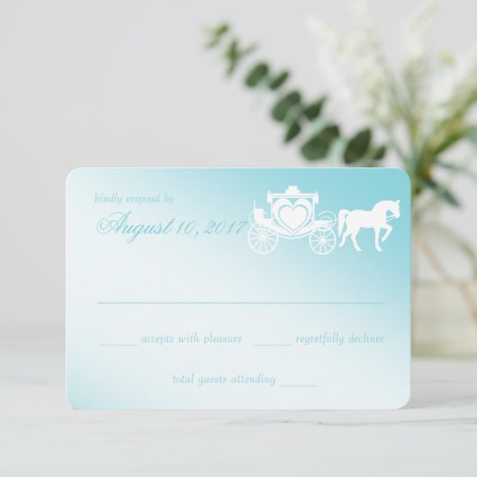 Eheschließung RSVP Karte (Stehend Vorderseite)