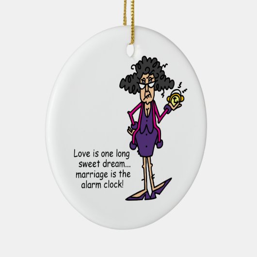 Eheschließung Rude Awakening Keramik Ornament (Rechts)