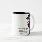 Eheschließung Rude Awakening Zweifarbige Tasse (VorderseiteRechts)