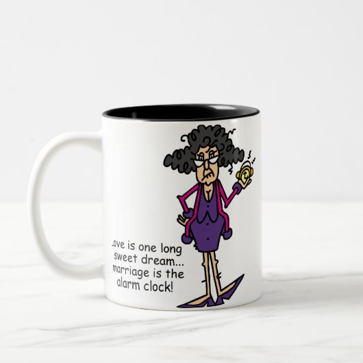 Eheschließung Rude Awakening Zweifarbige Tasse (Links)