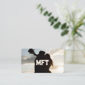 Eheschließung und Familientherapie MFT Visitenkart Visitenkarte (Stehend Vorderseite)