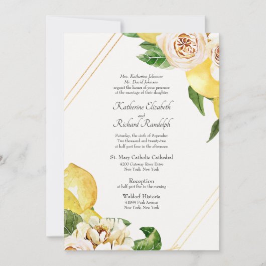 Eheschließung von Muttermundeltern Einladung (Vorderseite)