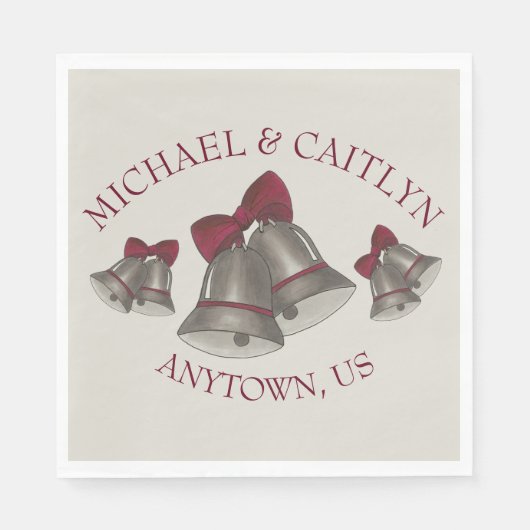 Eheschließungen Jubiläumsgespräche von Partnerspie Serviette (Vorderseite)