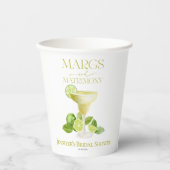 Eheschließungen | Lemon Brautparty Pappbecher (Vorderseite)