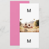 Eheschließungsbank Verheiratete Coupé Einladung (Vorne/Hinten)