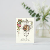 Eheschließungsbestätigungskarte Visitenkarte (Stehend Vorderseite)