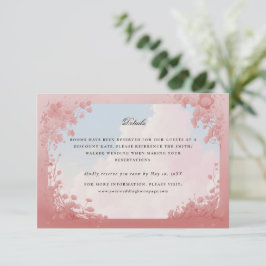 Eheschließungsdetails der Frau Prinzessin RSVP Karte