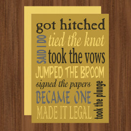 EheschließungsEuphemismen Einladung zur sonnigen H