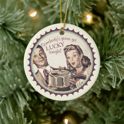 Eheschließungsglückkocher kochen Weihnachten Keramik Ornament (Baum)
