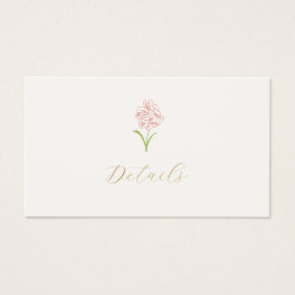 Eheschließungskarte für Elfenbein-Rose