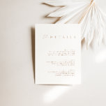Eheschließungskarte für Elfenbein und Taupe Einladung<br><div class="desc">Das Design besticht durch einen handgeschriebenen Schriftart und modernes minimalistisches Design. Für die Hochzeitskollektion "SERENA" konzipiert. Klicken Sie zum Ändern der Details auf "Personalisieren". Um den Text zu verschieben oder die Größe, den Schriftart oder die Farbe zu ändern, klicken Sie auf "Klicken Sie, um ihn weiter anzupassen". Klicken Sie auf...</div>