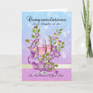 Eheschließungskarte für Sohn und Tochter Karte