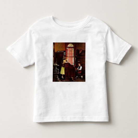 Eheschließungslizenz von Norman Rockwell Kleinkind T-shirt (Vorderseite)