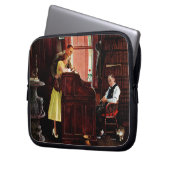 Eheschließungslizenz von Norman Rockwell Laptopschutzhülle (Vorderseite Links)