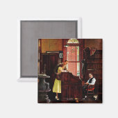 Eheschließungslizenz von Norman Rockwell Magnet (Vorderseite/Rückseite)
