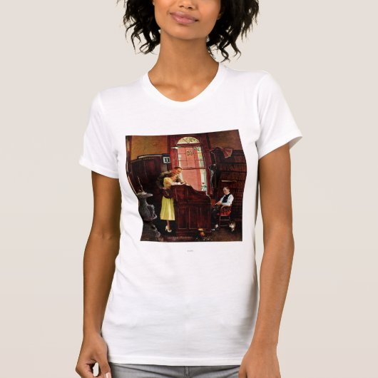 Eheschließungslizenz von Norman Rockwell T-Shirt (Vorderseite)