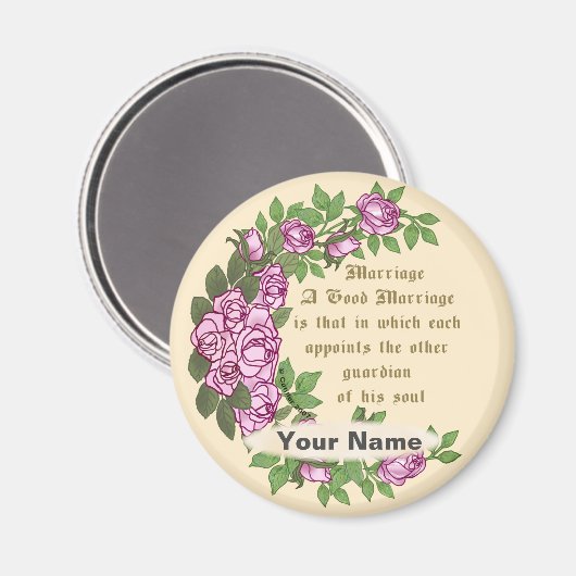 Eheschließungsmagnet Magnet (Vorderseite/Rückseite)