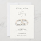 Eheschließungsringe Einladung (Vorderseite)