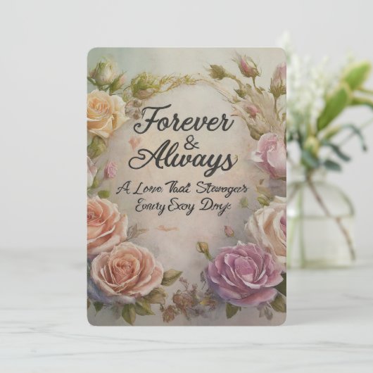 Eheschließungssaal der Eltern Einladung (Stehend Vorderseite)