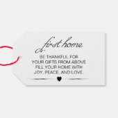 Eheschließungssaal Weintrauben Ein Jahr Geschenkanhänger (Rückseite Horizontal)